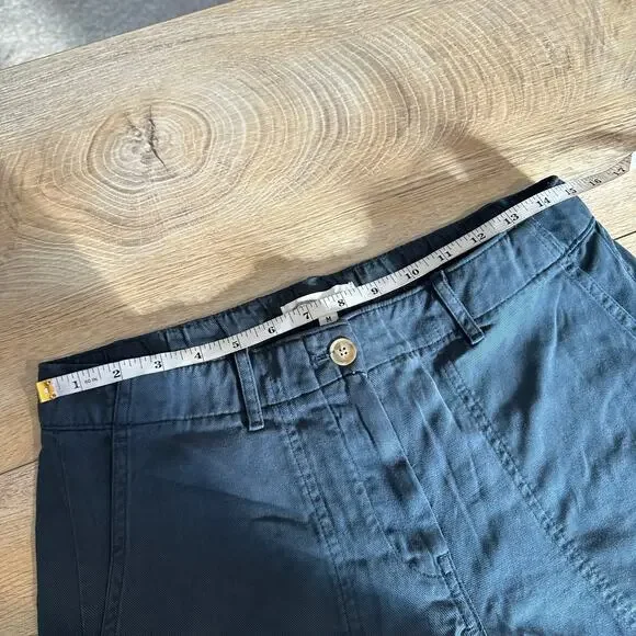 Banana Republic Super Soft Soma Mid Rise Wide Leg Pant Tapestry Navy Blue M - Picture 10 of 12